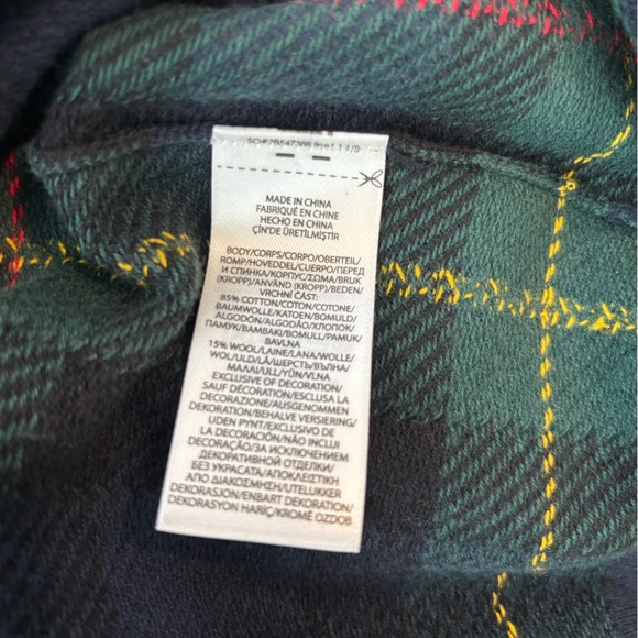 Polo Ralph Lauren Tartan Plaid Wool Cardigan Size XL - Picture 8 of 9